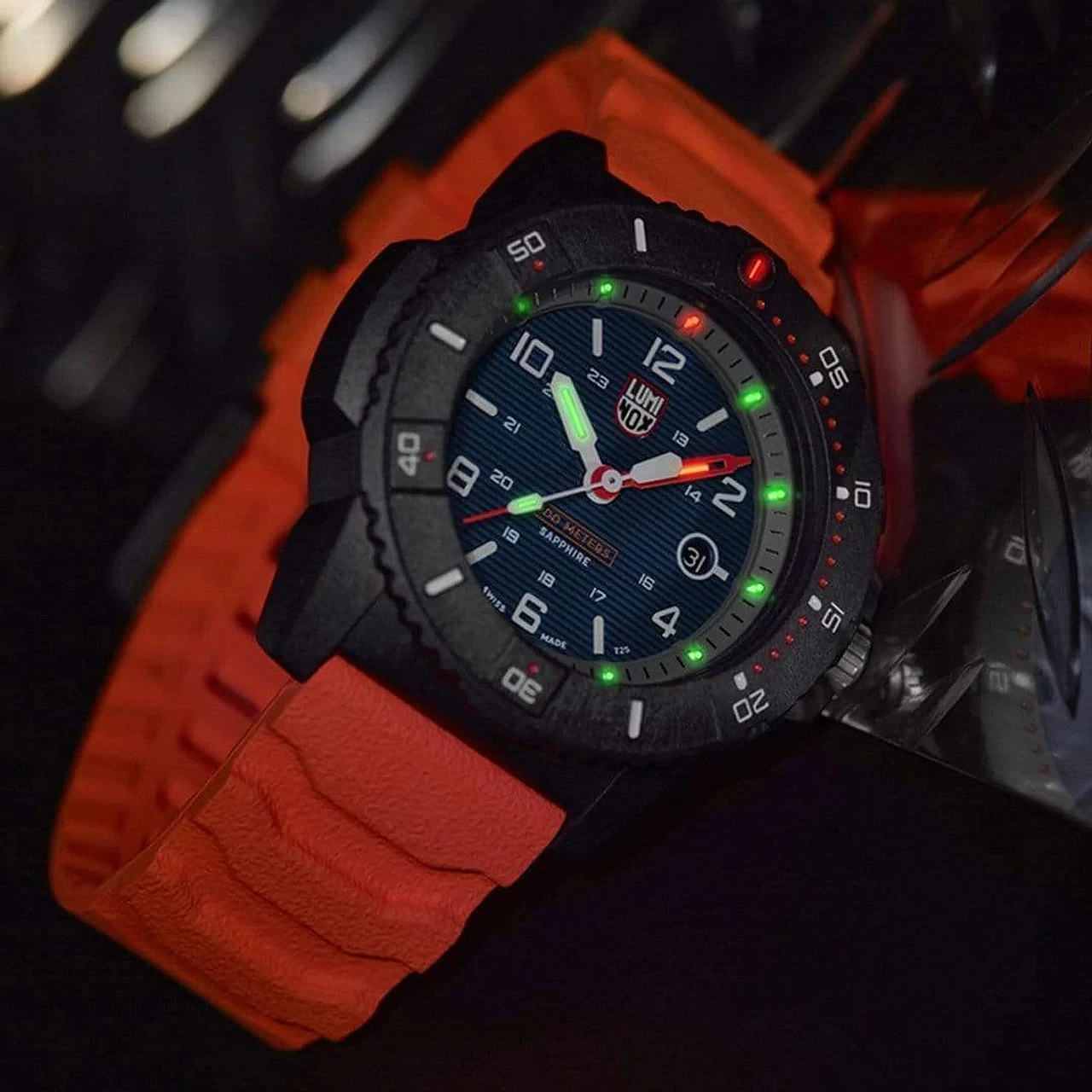 Luminox Navy Seal 3603 Black White Orange 3 Luminox Navy Seal 3603 Black White Orange