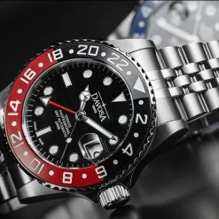 Davosa Ternos Pro GMT Automatic Black/Red Pentalink -Outdoor Sport Online Shop DAVOS 16157109det2 78461.1646734371