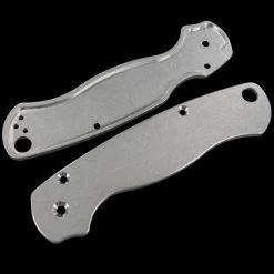 Titech Spyderco PM2 Stone Washed Titanium Scales -Outdoor Sport Online Shop HH SC SW P2 02613.1635785471