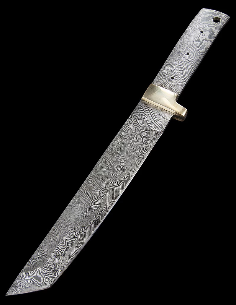 Blade Blank Tanto 30cm Damascus 3 Blade Blank Tanto 30cm Damascus