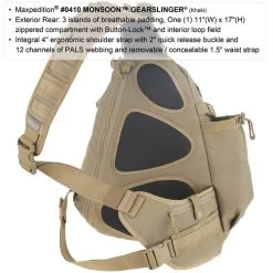 Maxpedition Monsoon Gearslinger -Outdoor Sport Online Shop maxp 410det3 65403.1662130624