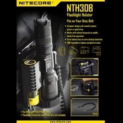 Nitecore NTH30B Flashlight Holster -Outdoor Sport Online Shop nitecore nth30bdet 41280.1587392267
