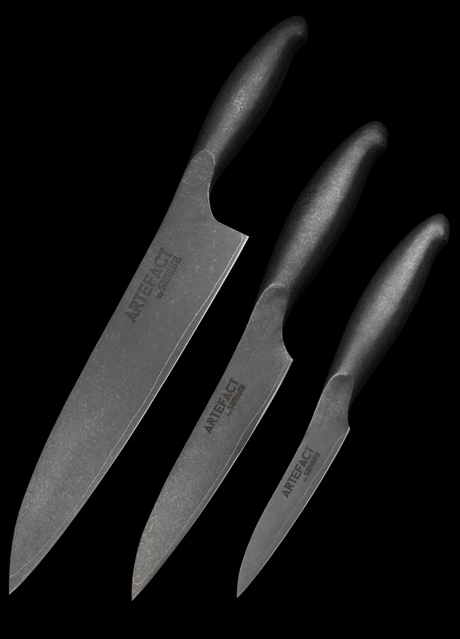 Samura Artefact Set Of 3 Kitchen Knives 4 Samura Artefact Set Of 3 Kitchen Knives - Image 2